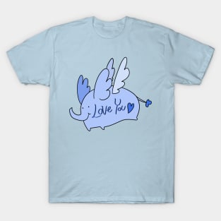 Blue Angel Elephant "Love You" T-Shirt